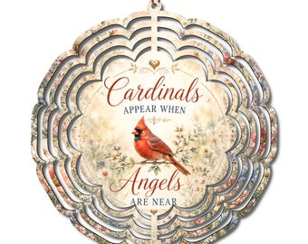 Cardinal Wind Spinner | Memorial Garden Decor, Sympathy Gift, In Loving Memory