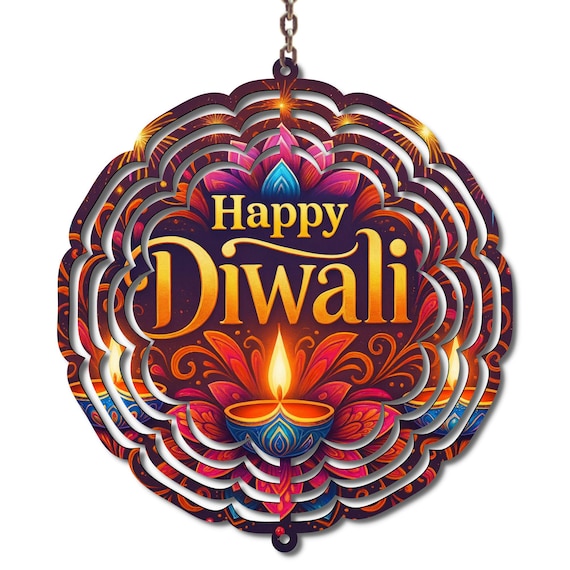 Diwali Decoration, Diwali Decor, Wind Spinner, Festival of Lights, Daughter Gift