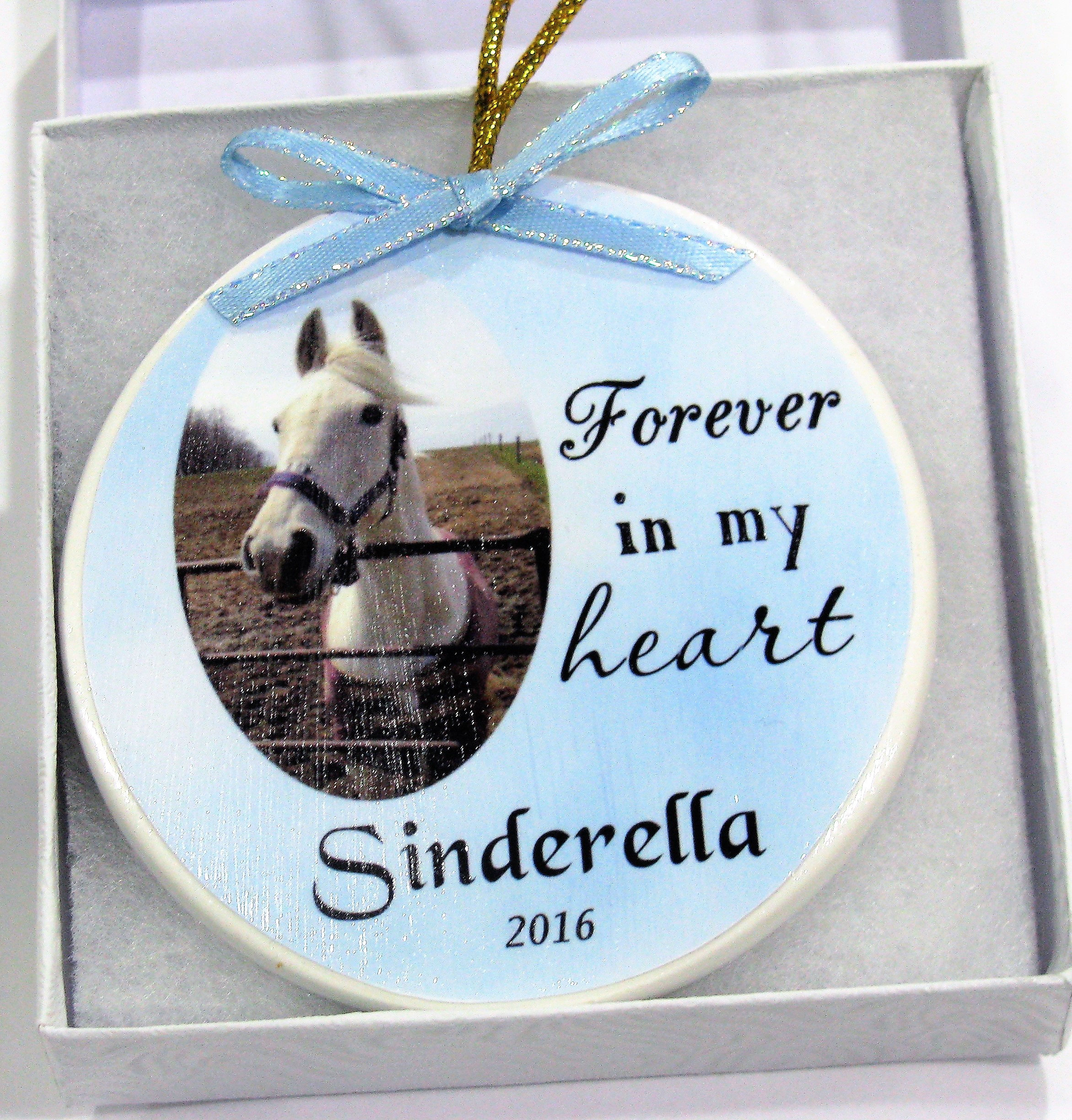 Personalized horse Christmas ornament Horse Memorial Horse Etsy