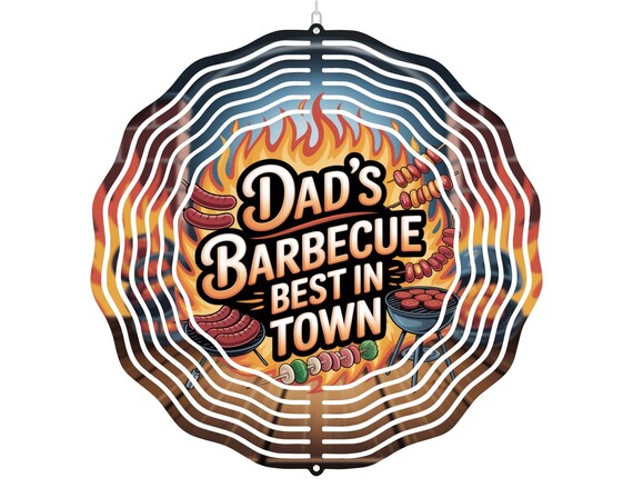 Dad's Barbeque Wind Spinner, Birthday, Dad Gift