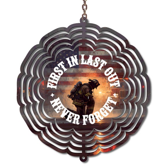 Firefighter Gift Wind Spinner | Never Forget