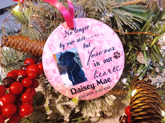 Pet memorial Ornament, Christmas Gift, Loss of Pet, Gift for Her, Gift for Women