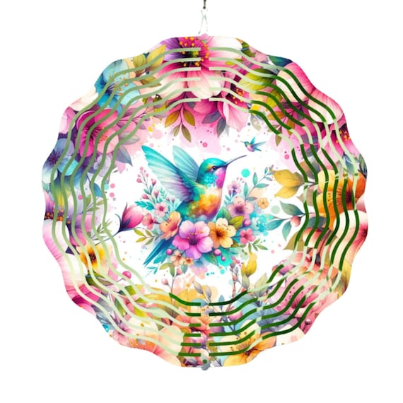 Hummingbird Gift, Hummingbird Wind Spinner, Mother's Day, Mom Gift