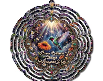 Hummingbird Memorial Wind Spinner | Garden Decor, Sympathy Gift