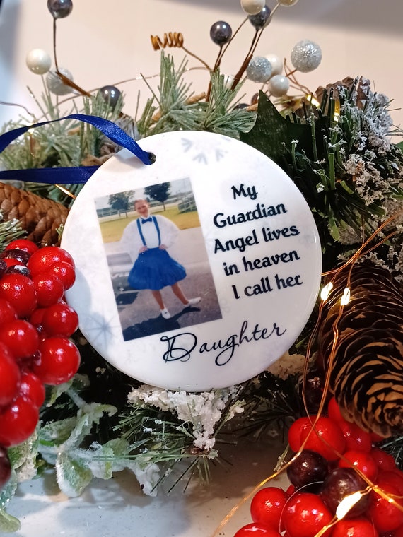 Personalized Christmas Ornaments- Photo Christmas Ornament- Memorial ornament- keepsake ornament-Remembrance ornament- Memory Gifts