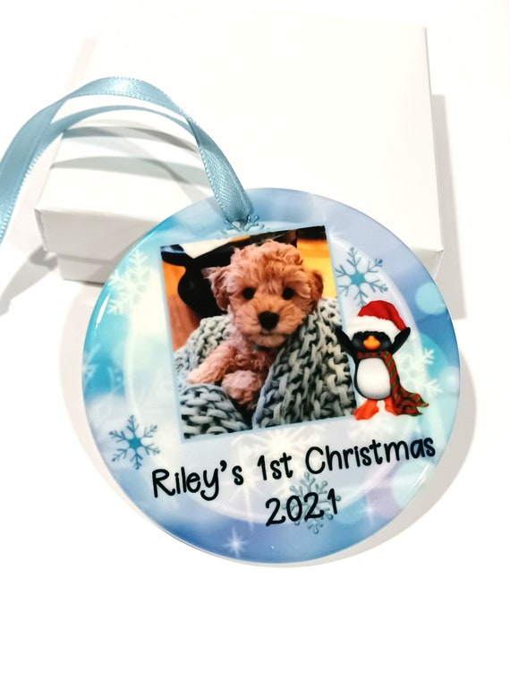 New Dog Ornament, Dog Lovers Gift, Puppy, Christmas, Dog Mom Gift