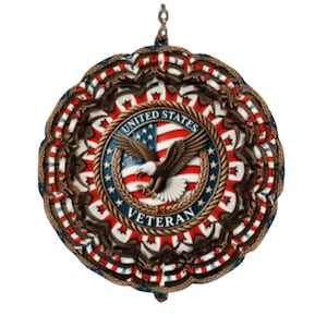 Veteran Decor, Wind Spinner, Vietnam Veteran, Dad Gift