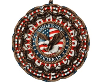 Veteran Decor, Wind Spinner, Vietnam Veteran, Dad Gift