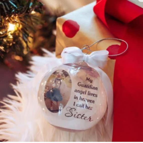 In Loving Memory Memorial Ornament, Christmas, Gift for Loss of Sister