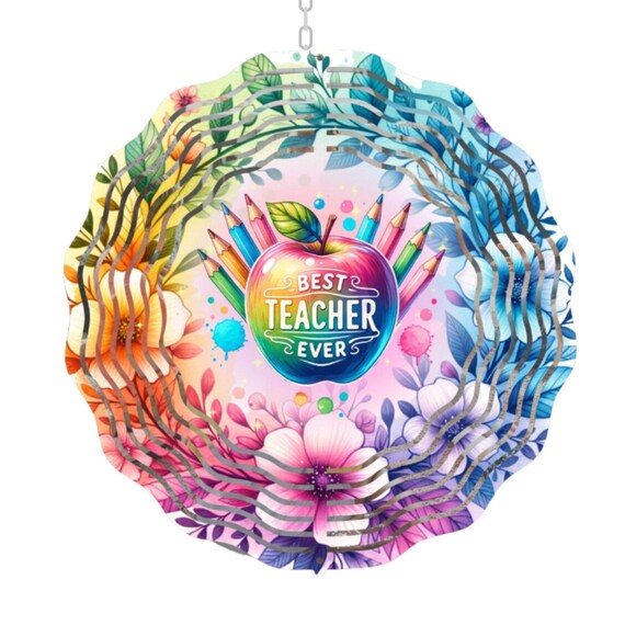 Teacher Appreciation Gift, Wind Spinner, Teacher Gift
