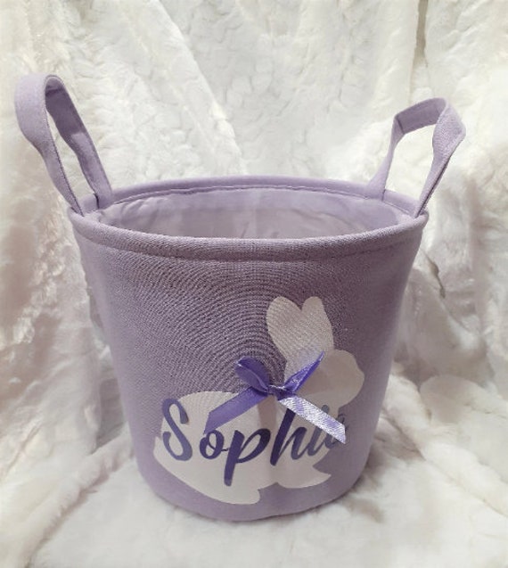 Fabric Easter Basket, Personalized, Easter, Granddaughter Gift