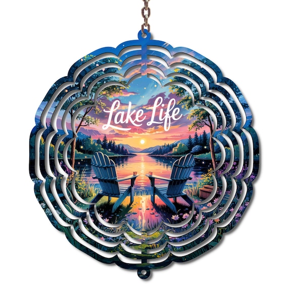 Lake Life Wind Spinner | Lake House Decor
