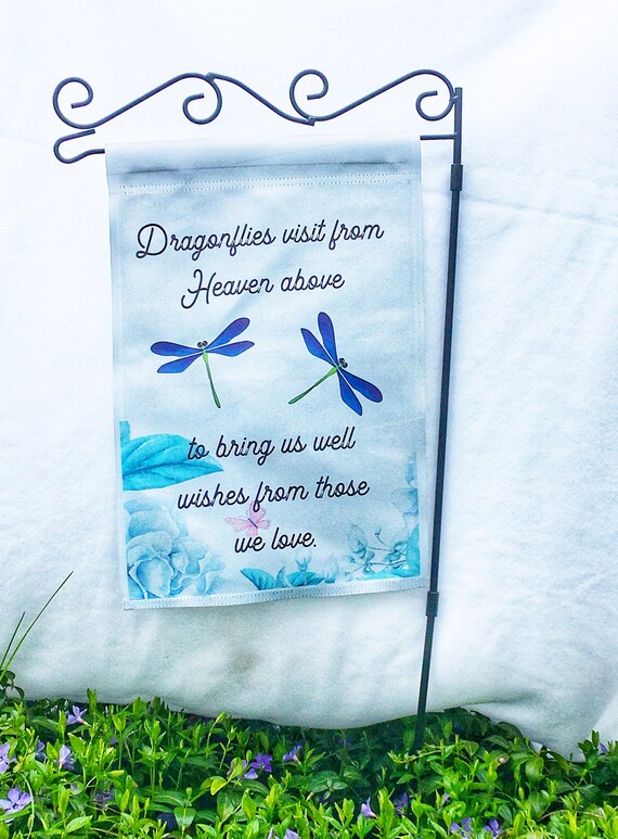 Dragonfly Memorial Garden Flag, Bereavement, Loss of Dad