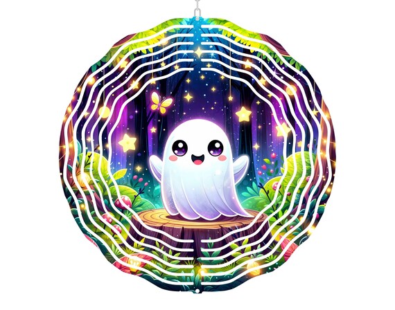 Ghost Decor, Wind Spinner, Halloween, Spooky Season, Mom Gift