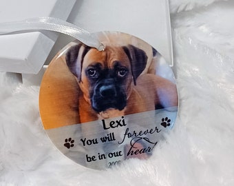 Pet Memorial Ornament, Christmas Ornament, Pet Loss, Gift for Women, Gift for Men