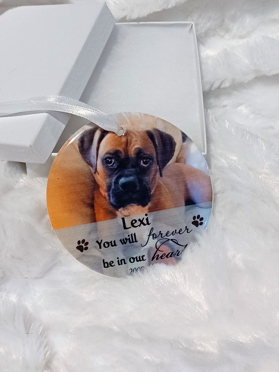 Pet Memorial Ornament, Christmas Ornament, Pet Loss, Gift for Women, Gift for Men