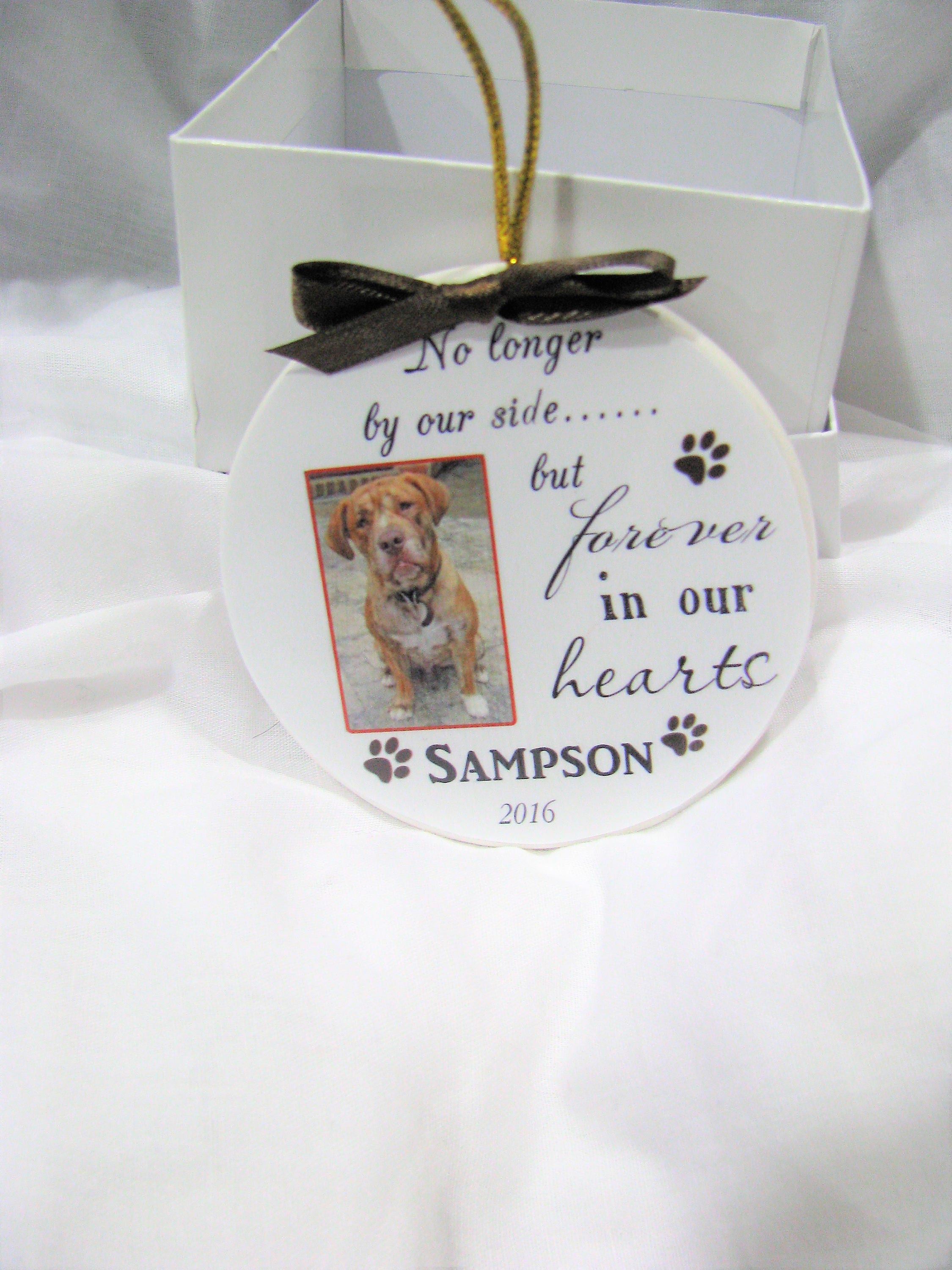Dog Memorial Pet Loss Gift Christmas Ornament Memorial Etsy