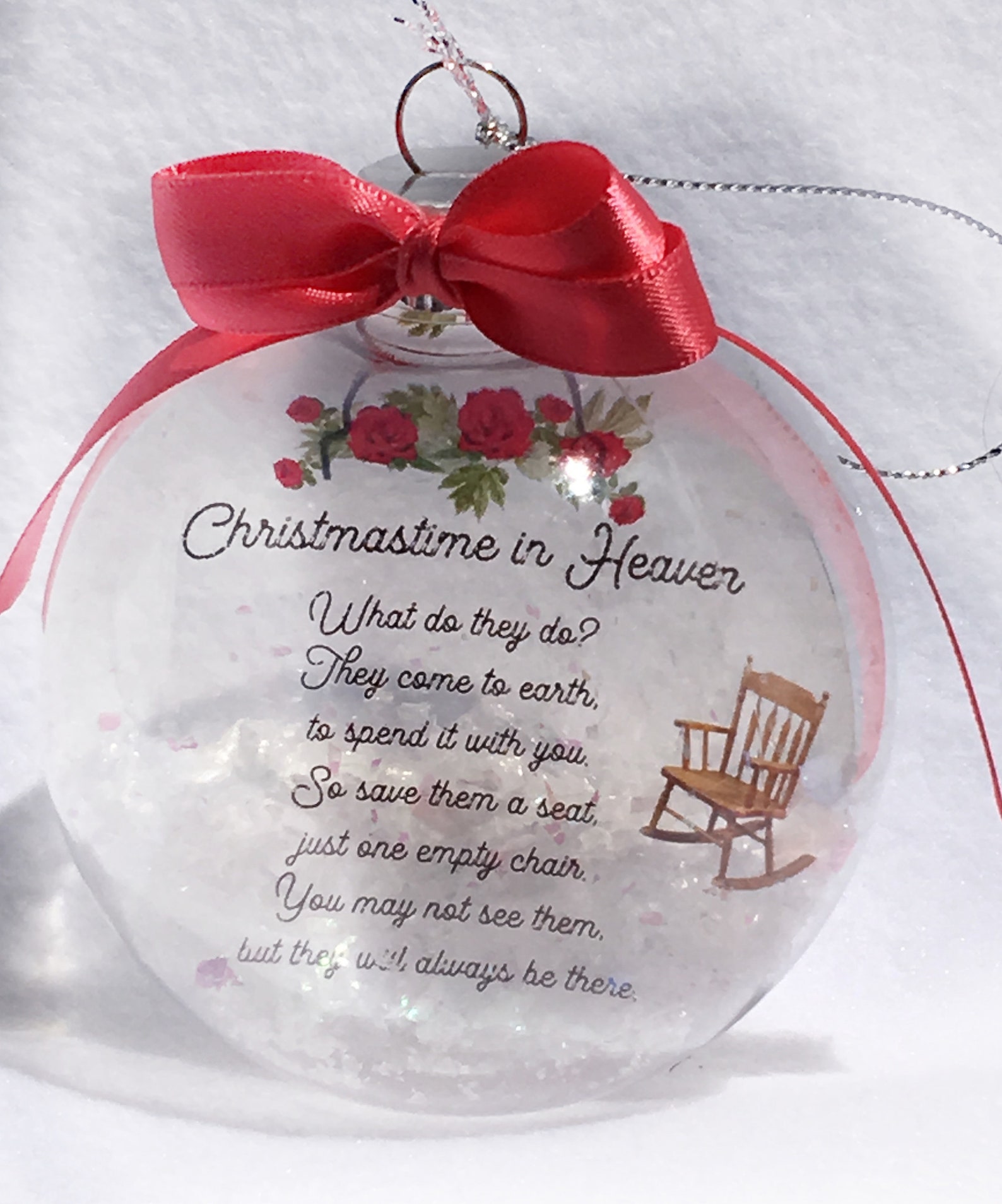 Christmas Memorial Ornament Unique Gifts Personalized Gifts Etsy