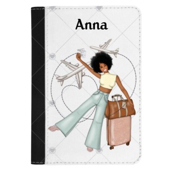 Personalized Passport Holder, Black Girl Magic, African American, Travel Gift, Birthday, Best Friend Gift