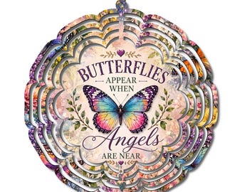 Butterfly Wind Spinner | Memorial Garden Decor, Sympathy Gift, Remembrance Piece
