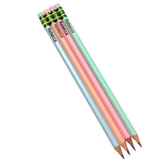 Personalized Pencils, Custom Pencils, Engraved Pencils, Back to School, Grandchild Gift