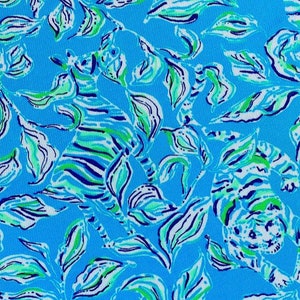 Jupe Lilly Pulitzer Taille 4 - Imprimé Floral Bleu/blanc, Réversible, Très Bon état