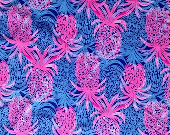 New! Colorful pineapple cotton poplin print.  * LP rare