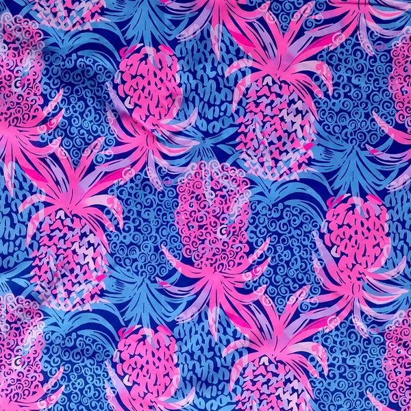 New! Colorful pineapple cotton poplin print.  * LP rare  Lilly P
