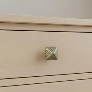Perilla de cajón estilo martillado de metal vintage
