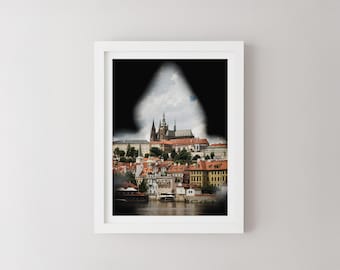 Prague Castle Wall Art, Pražský hrad Cityscape Print, Historic Prague Photography, Czech Republic Travel Decor