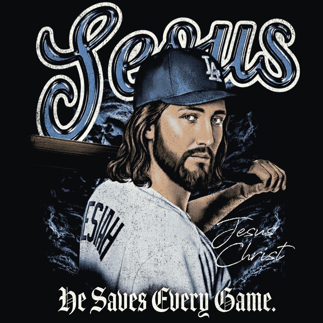 Baseball Jesus PNG, DTF Print-ready Design (digital Download) - Etsy
