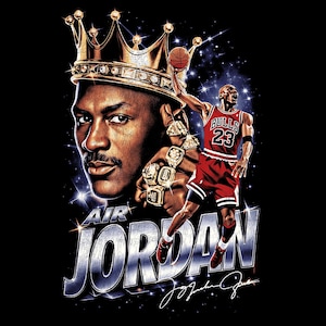 Michael Jordan Halvton PNG-design: DTF/DTG utskriftsklar (digital nedladdning) bild 1
