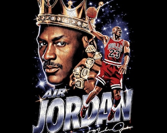 Michael Jordan Halvton PNG-design: DTF/DTG utskriftsklar (digital nedladdning)