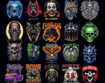 Premium Halftone Street Designs Bundle For DTF DTG Printing Halftone T-Shirt Design