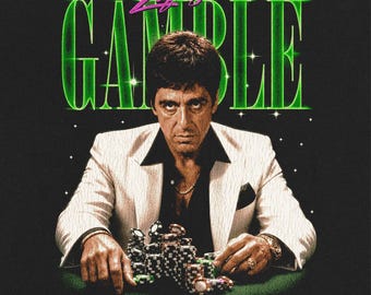 Life is a gamble Halftone PNG, Streetwear DTF Design (Digital Download)