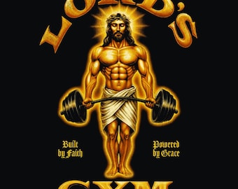 Lord's Gym PNG Design, DTF/DTG Print-Ready (Digital Download)