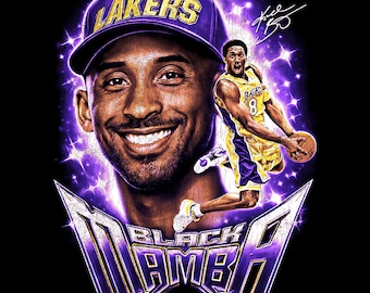 Kobe Bryant Halvton PNG-design: DTF/DTG Utskriftsklar (Digital Nedladdning)