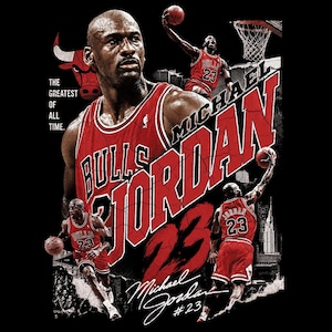 Micheal Jordan Halftone PNG Design: DTF/DTG Print-Ready (Digital Download)