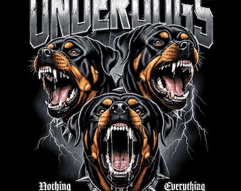 Rottweiler Streetwear PNG Design, DTF DTG Print (Digital Download)