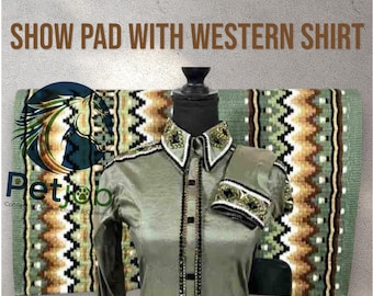 Custom Horse Show Saddle Pad – Personalized Embroidery, Crystals, Breathable Weave