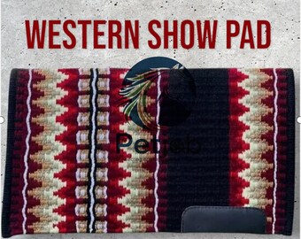 Western Show Pad: Handcrafted Saddle Blanket, Luxury Horse Comfort
