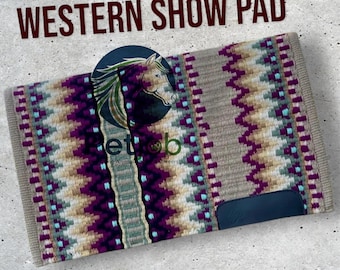 Western Show Pad: Handcrafted Horse Saddle Blanket, Luxury Design