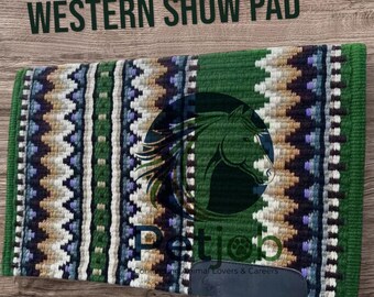 Western Show Saddle Pad: Handcrafted Horse Blanket, Luxury Design