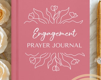 Engagement Prayer Journal | Christian Bride Gift | Rose Pink Devotional | Future Mrs. Keepsake | Marriage Prep