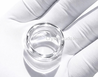 Crystal Handmade Ring Band 20mm Statement Chunky Fashion jewelry