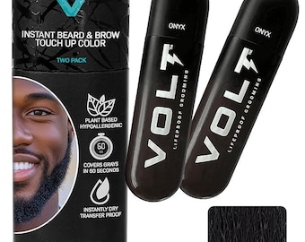 Recambio de colorante instantáneo para barba VOLT Grooming ECO (paquete de 2), color negro