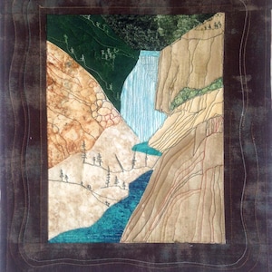 Yellowstone National Park Mini Quilt-Yellowstone Falls PDF Quilt Pattern