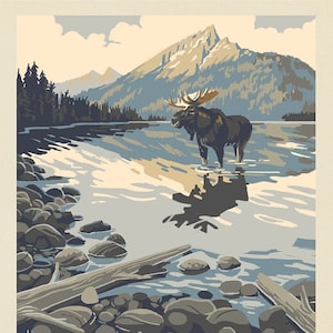 Grand Teton Nationalpark Quilt Panel