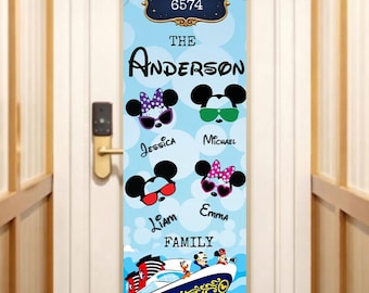 Disney Cruise Door Banner | In Our Cruise Era | Cruise Ship Door Decoration | Editable Canva Template