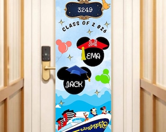 Graduation Cruise Door Banner Canva Template, banner editable (Digital Download)